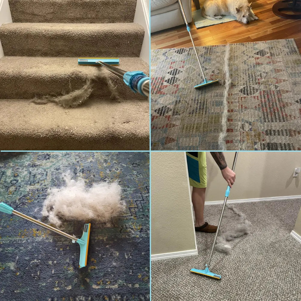 Uproot Cleaner Xtra - Pet Hair Remover for Floors & Surfaces - 60" Handle