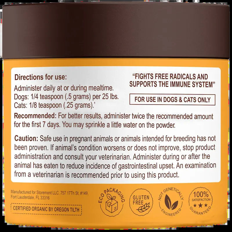 Petsmont Buddy Guard for Lumps and Bumps, Lipoma for Dogs & Cats with Organic 8 Mushroom Powder Blend Natural Dog Probiotic & Immune Support